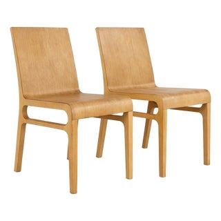Vintage Bentwood Plywood Dining Chairs, Set of 2 For Sale