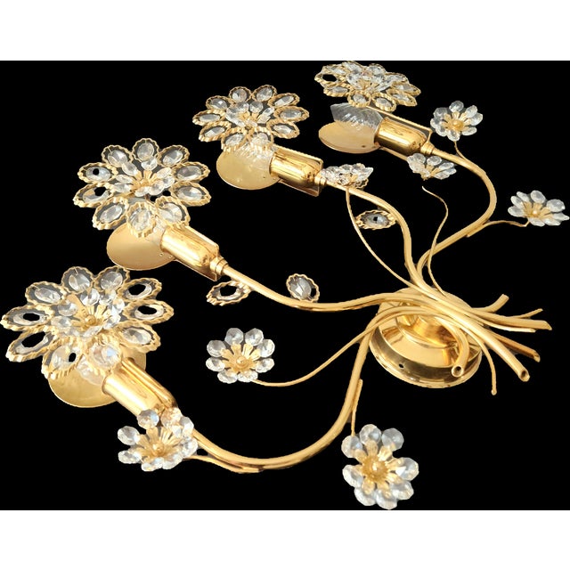 Gold-Plated Wall Lamp in Brass by Ernst Palme for Palwa, 1960s For Sale - Image 6 of 18