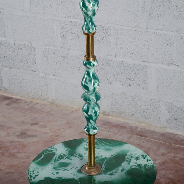 Ceramic and Glass Floor Lamp, 1950s For Sale - Image 12 of 18