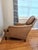 Late 20th Century St. Timothy Tufted Tan Leather Library Lounge Chair For Sale - Image 11 of 12