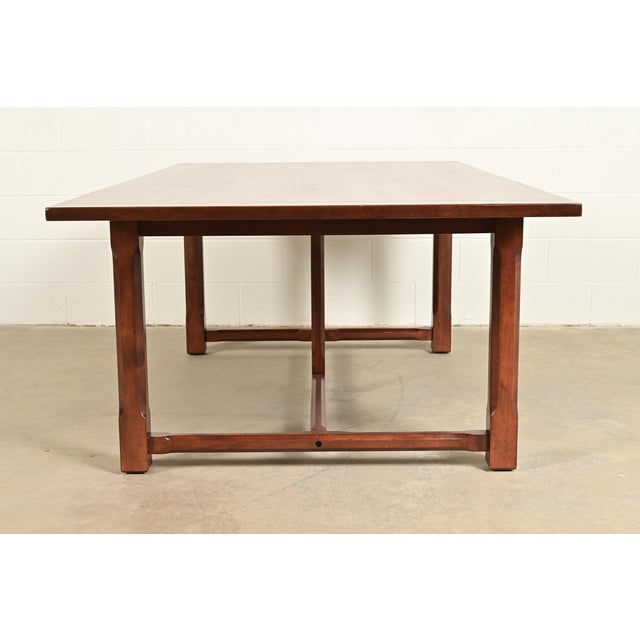 Ralph Lauren English Provincial Carved Walnut Harvest Farmhouse Dining Table For Sale - Image 10 of 12
