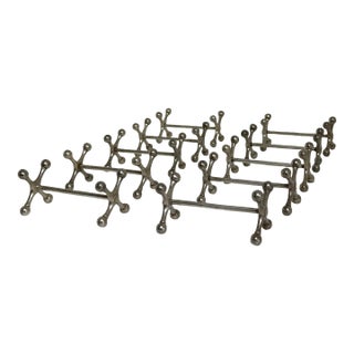 Vintage Christofle Silver Plated Knife Rests, Set of 10, Circa 1925-1935 For Sale