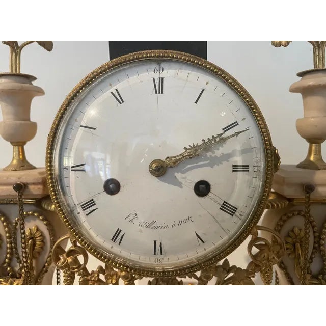 Fine Louis XV style ornate gilt bronze mantel clock, from the early 19th century by Willemin A Metz. In excellent working...