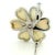 Vintage Italian 18k White Gold Mother-of-Pearl Diamond Flower Brooch, 1970s For Sale - Image 15 of 16