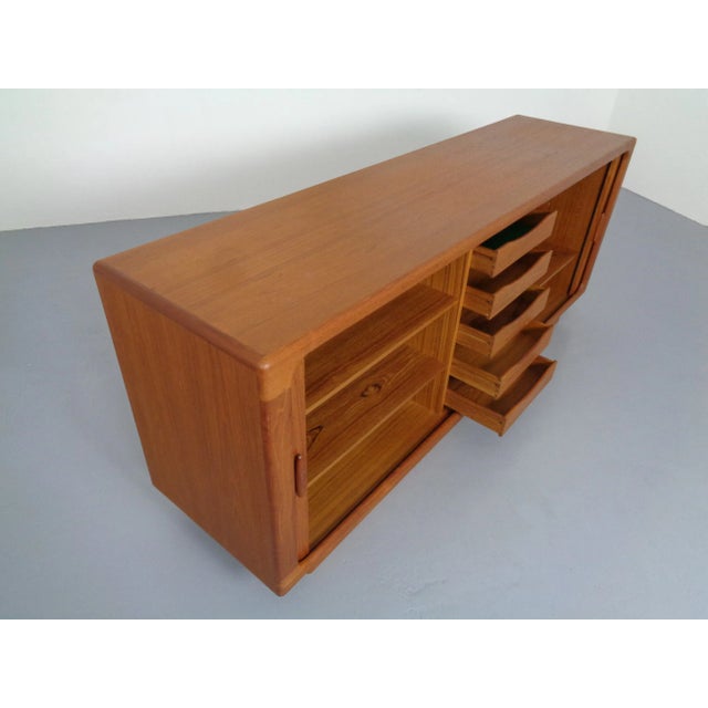 Large Teak Tambour Sideboard from Dyrlund, 1960s For Sale - Image 10 of 17