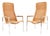 Vintage Chrome and Rattan Chairs by Dirk Van Sliedregt for Gebroeders Jonkers Noordwolde, 1960s, Set of 2 For Sale