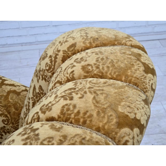 Danish Oak Relax Armchair with Velour Upholstery, 1960s For Sale - Image 11 of 18