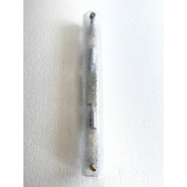 Contemporary Clear Graniglia Canalina Murano Glass Wall Sconces by Simoeng For Sale - Image 3 of 5