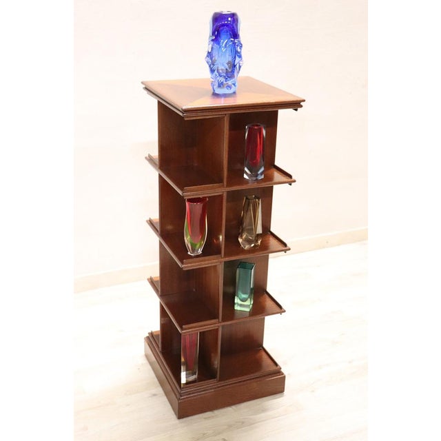 Wooden Modular Revolving Bookcase, 1960s For Sale - Image 4 of 9