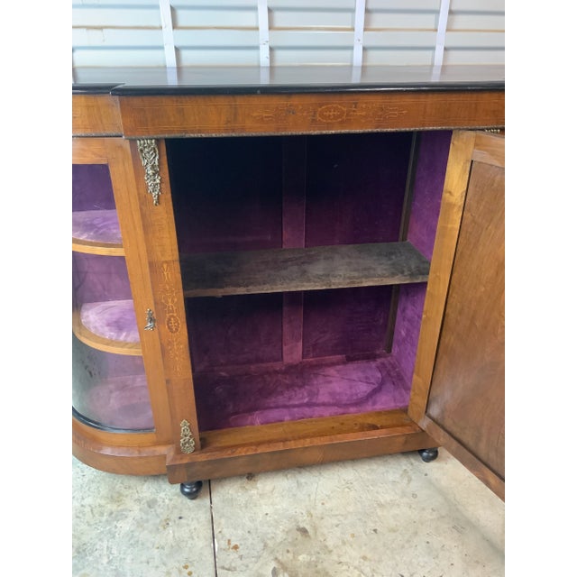 Beautiful 19th Century Inlay Walnut Credenza For Sale - Image 11 of 12