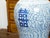 1920s Chinese Blue and White Double Happiness Temple Jar Mounted as a Table Lamp For Sale - Image 10 of 11