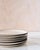 2020s Set of 8 Minimalist "Variation 1 Dé" Dessert Plates by Ann Demeulemeester for Serax, in White Glazed Porcelain With Organic Black Border For Sale - Image 5 of 11