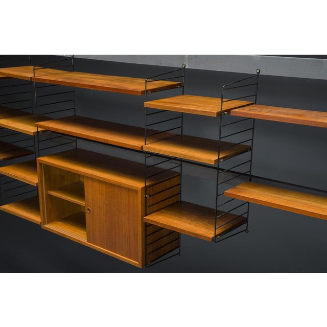 Modular Teak Wall Shelf by Nils Strinning for String, 1960s, Set of 29 For Sale - Image 10 of 17