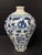 Late 20th Century Chinese Art Porcelain Blue and White Mei Ping Shape Vase With Floral Design For Sale - Image 4 of 10