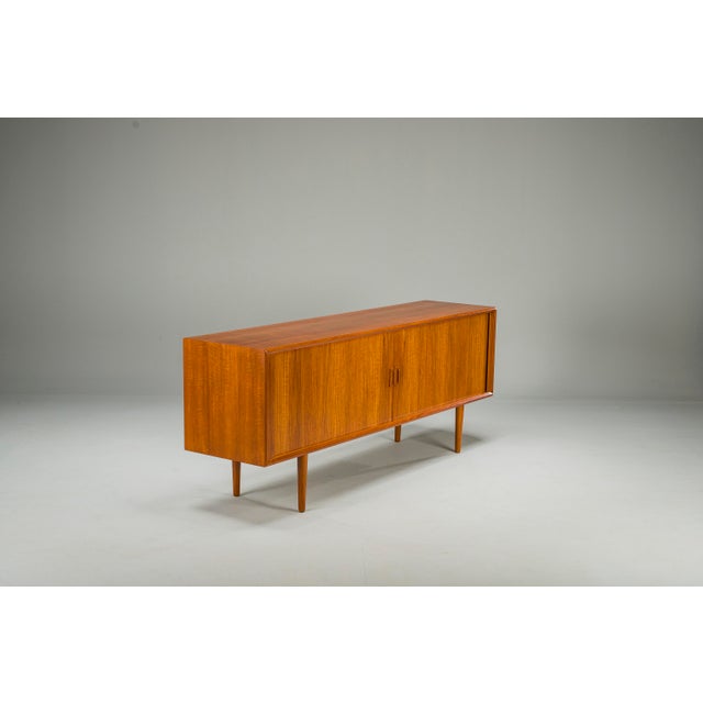 Teak Sideboard attributed to Svend Aage Larsen for Faarup Furniture Factory, Denmark, 1960s For Sale - Image 15 of 17