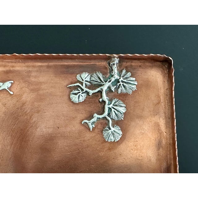 Copper Gorham 19th Century Mixed Metal Tray For Sale - Image 8 of 17