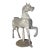 Vintage Cast Metal Coca-Cola Carousel Horse on Embossed Base For Sale