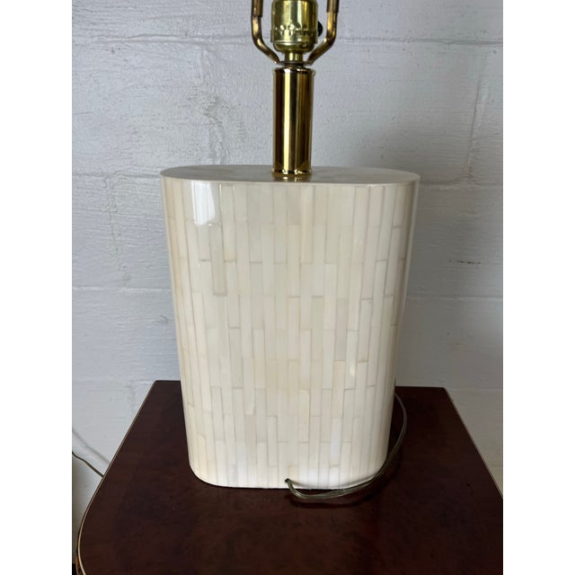 Classic Garcel. Tessellated lamp by Iconic designer Enrique Garcel. Oval shape with variegated tile. Timeless design...