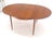 Late 20th Century Danish Modern Round Teak Dining Table w/ 18" Pop Up Hide Away Leaf MINT For Sale - Image 6 of 15