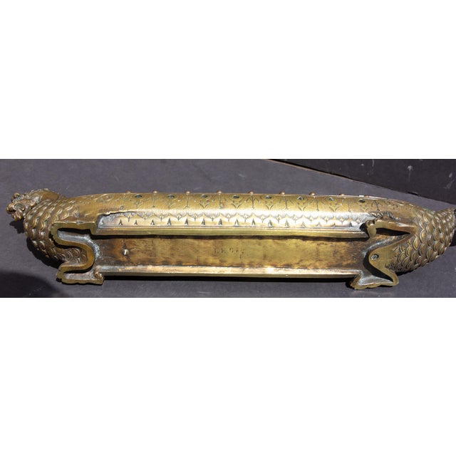 Bronze Chinese Dragon Boat Inkwell 19th Century For Sale In Rochester - Image 6 of 7