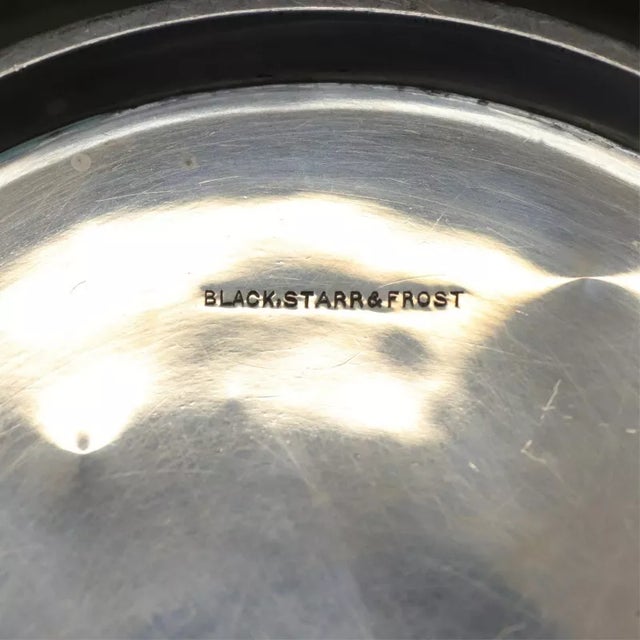 Metal Late 19th Century Black, Starr, & Frost Sterling Silver Floral Repousse Bowl 'F' Monogram - 23ozt For Sale - Image 7 of 10