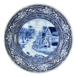 1870-1920 Franz Anton Mehlem for Bonn, Germany B & W Plate Water Mill Landscape For Sale