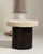 Cream Iron Side Table with Stone Top, Antique, China, Early 20th Century For Sale - Image 8 of 12