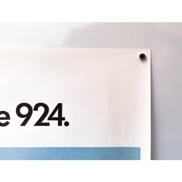 Paper Porsche 924 More Fun While Driving Original Porsche Poster, 1979 For Sale - Image 7 of 9