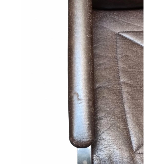 Vintage Two-Seater Leather Sofa by Andre Vandenbeuck for Strassle International, 1960s For Sale - Image 9 of 15