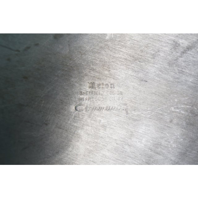 Mid 20th Century Vintage Round Scalloped Silverplate Serving Platters Bar Vanity Trays 10" to 16" - 7pcs For Sale - Image 5 of 17