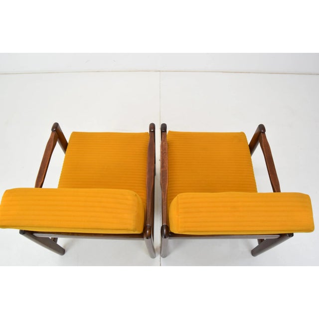 Brown Set of Mid-Century Armchairs, 1960s For Sale - Image 8 of 15