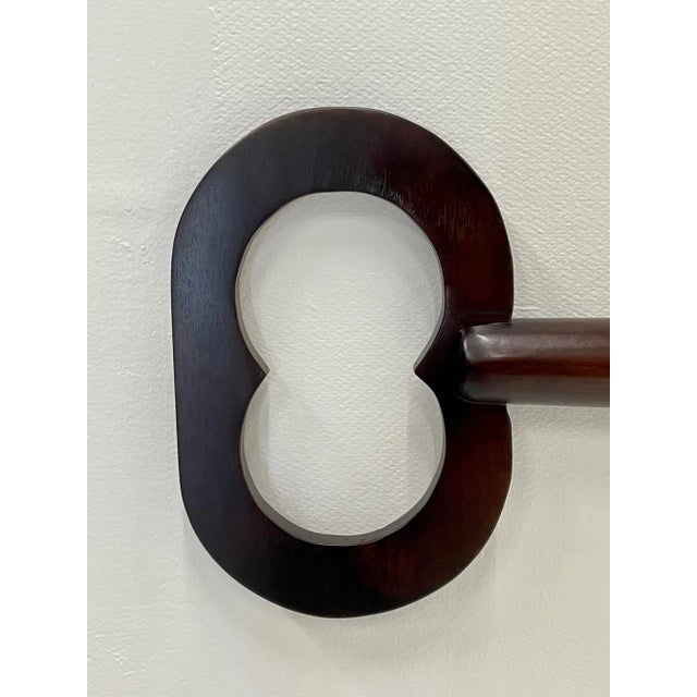 Antique Carved Wood Locksmith Trade Sign For Sale - Image 4 of 8