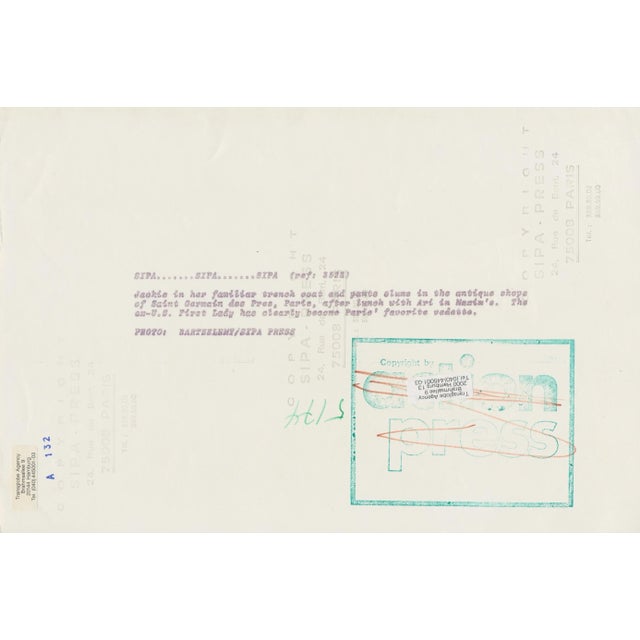 Jackie Kennedy: Street, 1970s, Photograph For Sale - Image 4 of 5