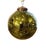 Mid 20th Century Vintage German Large Glass Hanging Ball Ornament on Gold Star Stand For Sale - Image 5 of 7