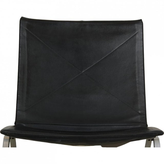Black Pk22 Chair in Black Leather by Poul Kjærholm for Kold Christensen, 1970s For Sale - Image 8 of 18