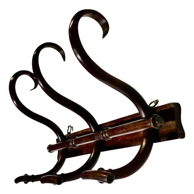 Row of 3 Bentwood Hat and Coat Hooks For Sale