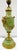 Green Antique French Neoclassical Green Onyx and Gilt Bronze Garland and Satyr Mounts Table Lamp For Sale - Image 8 of 17