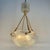 1920s Lalique Opalescent Glass Coquille Hanging Fixture For Sale In Milwaukee - Image 6 of 7