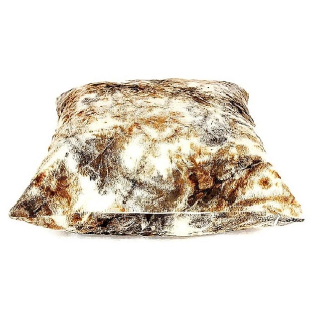 Texture Velvet Fur Pony Pillow- a Pair For Sale - Image 6 of 12