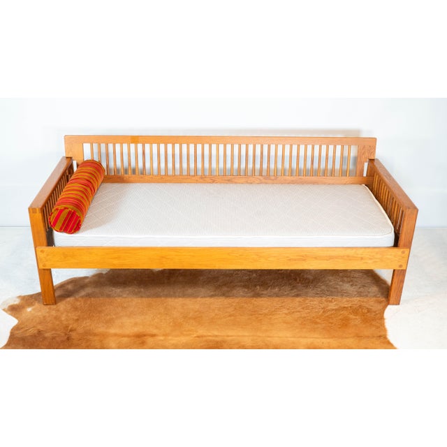 Wood Vintage Charles Webb White Oak Wood Daybed Sofa For Sale - Image 7 of 18