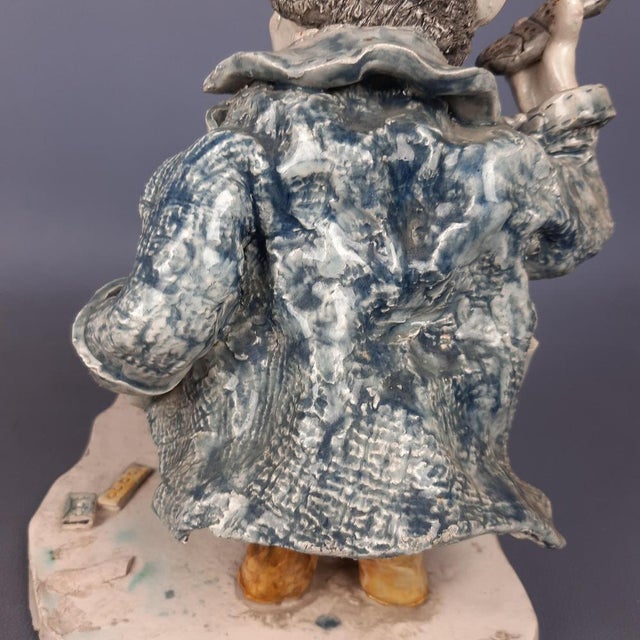 Vintage Scalfaro Ceramic Humorous Political Figure by Maiorana Giuseppe, 1960s For Sale - Image 16 of 18