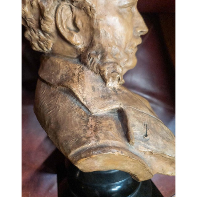 19th Century American Terra-Cotta Bust of a Gentleman by Olin Levi Warner For Sale - Image 17 of 18