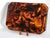 Guzzini Mid 20th Century Faux Tortoise Shell Lucite Tray With Steel Detail by Guzzini For Sale - Image 4 of 11