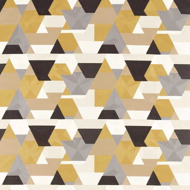 Harlequin Popova Fabric in Dijon/Incense/Origami/Sketched For Sale
