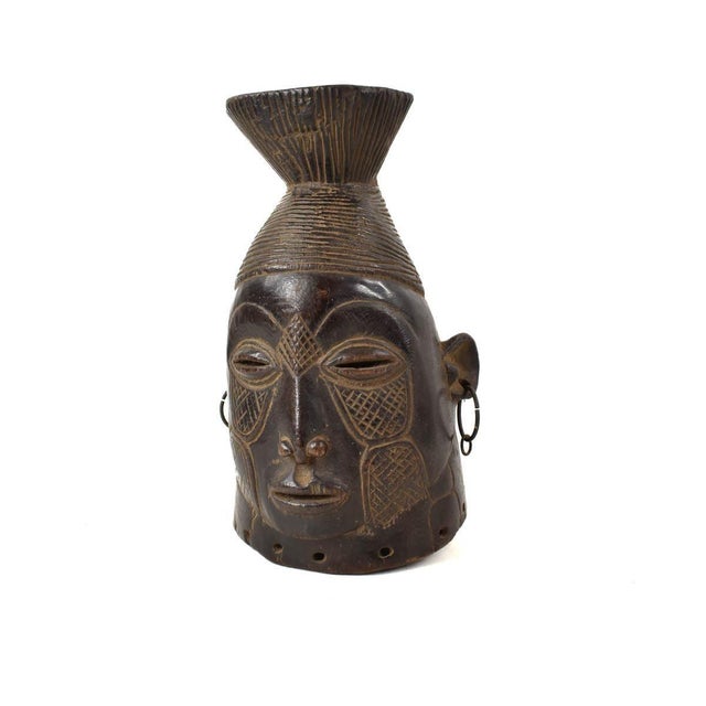 Early 20th Century Mangbetu Conical Helmet Mask For Sale In Denver - Image 6 of 8