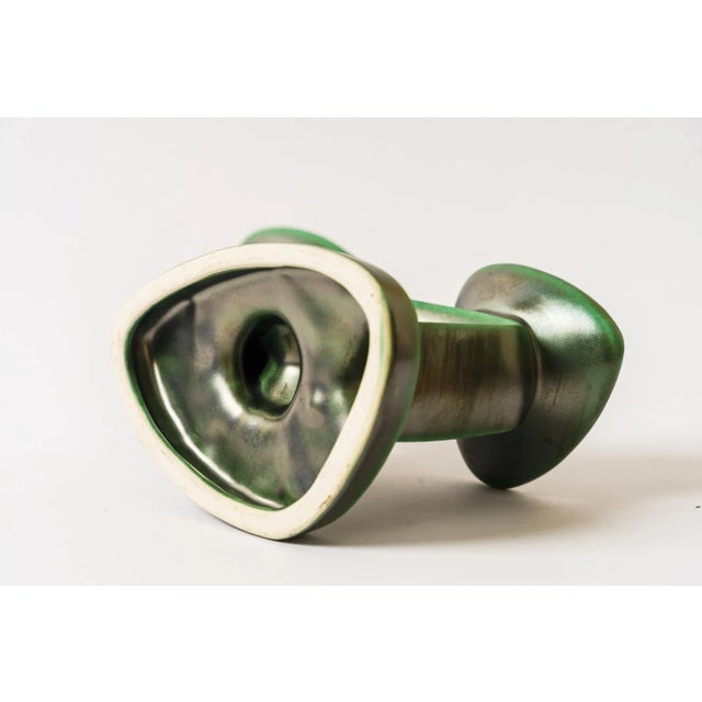 Ceramic Candle Holder, Vienna, Around 1950s For Sale - Image 6 of 7