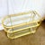 1980s Hollywood Regency Gold 3 Tier Bar Cart on Casters For Sale - Image 5 of 12