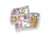 This stunning estate band ring showcases a vibrant mix of pink and yellow sapphires accented by sparkling diamonds, all...