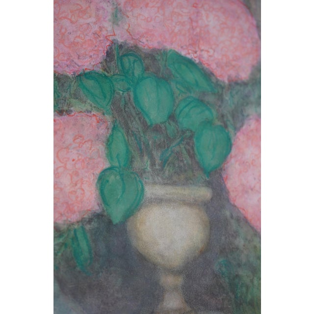 Pair of Pink Flowers Still Life Artwork - Signed For Sale In Philadelphia - Image 6 of 13