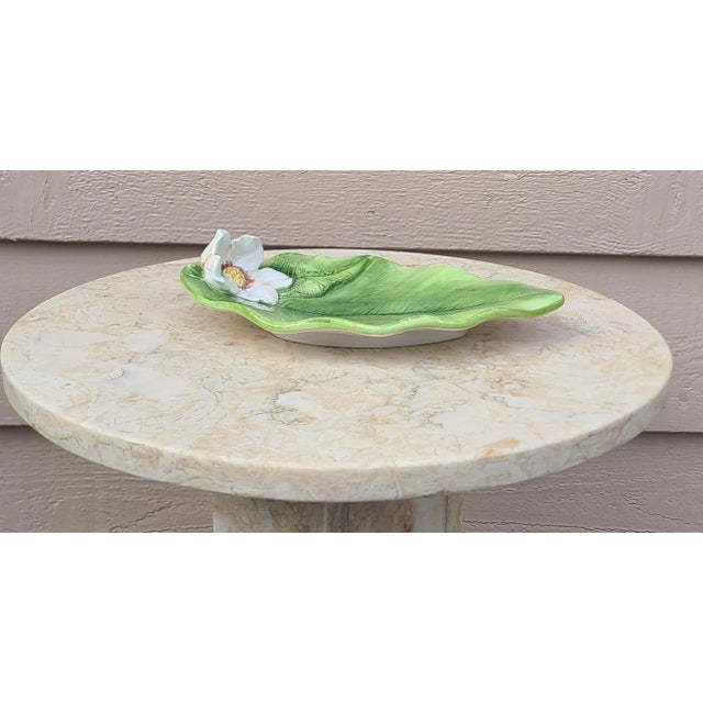 1990s LastChance!Vintage Italian Majolica Style Trinket Tray or Catchall For Sale - Image 5 of 9